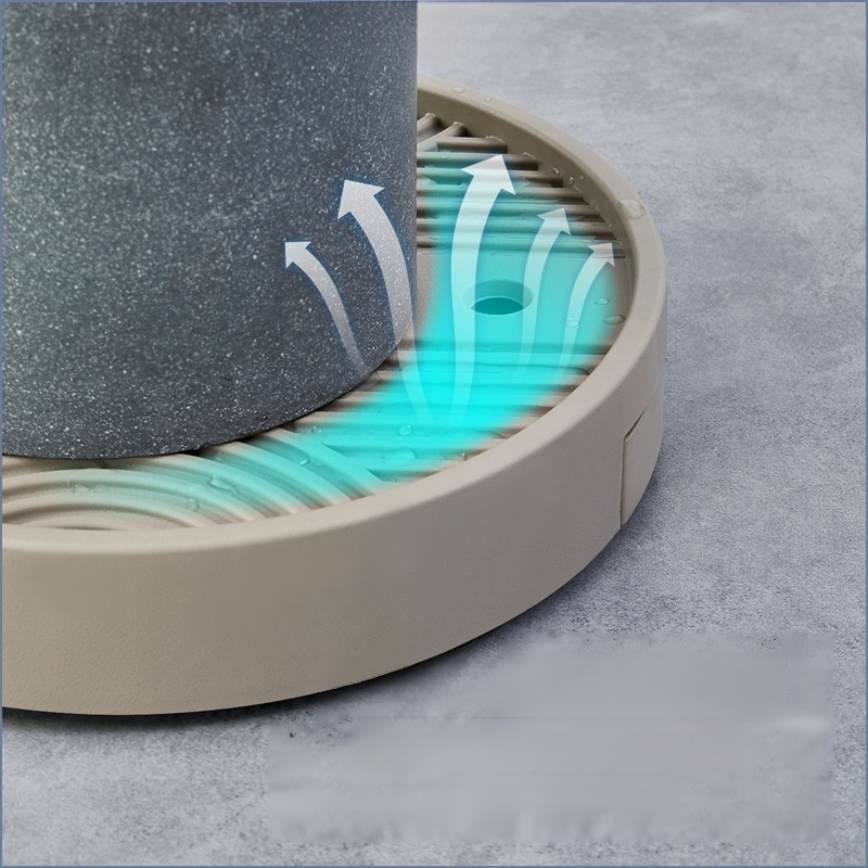Hidden movable flowerpot tray