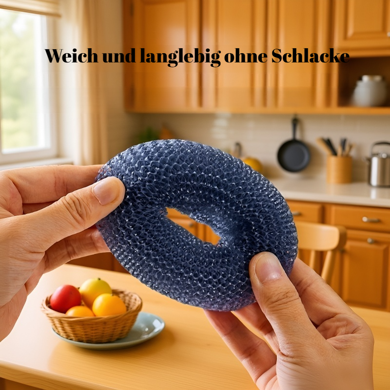 Selbstnachfüllende Topfbürste für müheloses Spülen