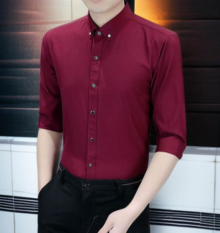포멀 캐주얼 스타일링 남성 셔츠