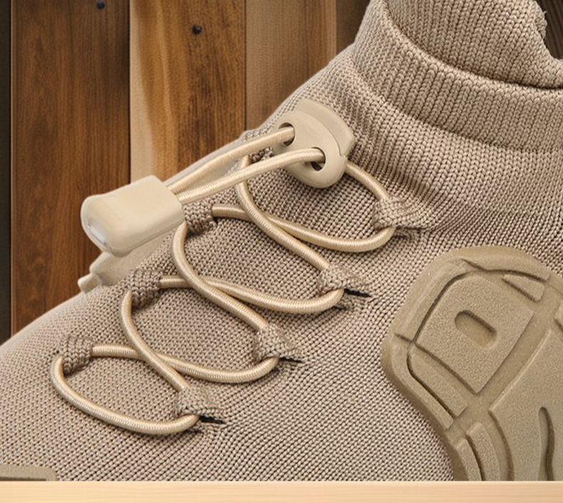 飛織網面材質男鞋近拍