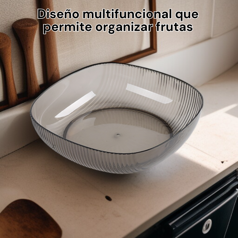 Plato organizador de frutas y snacks