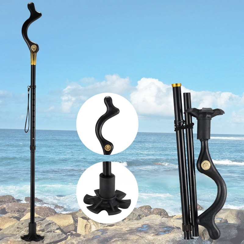 アルミ合金製多機能登山・スキー用警報杖