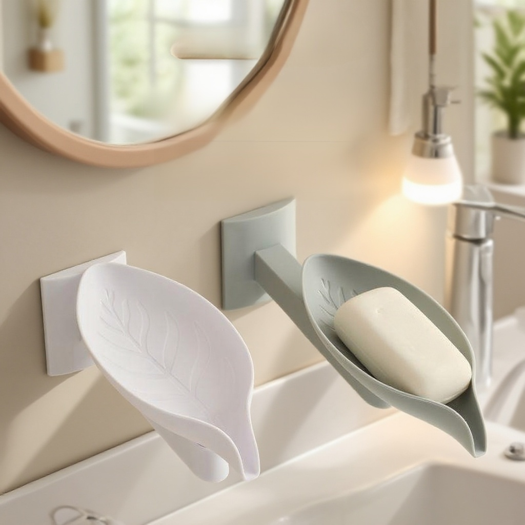 욕실 구멍 없는 벽걸이 비누통