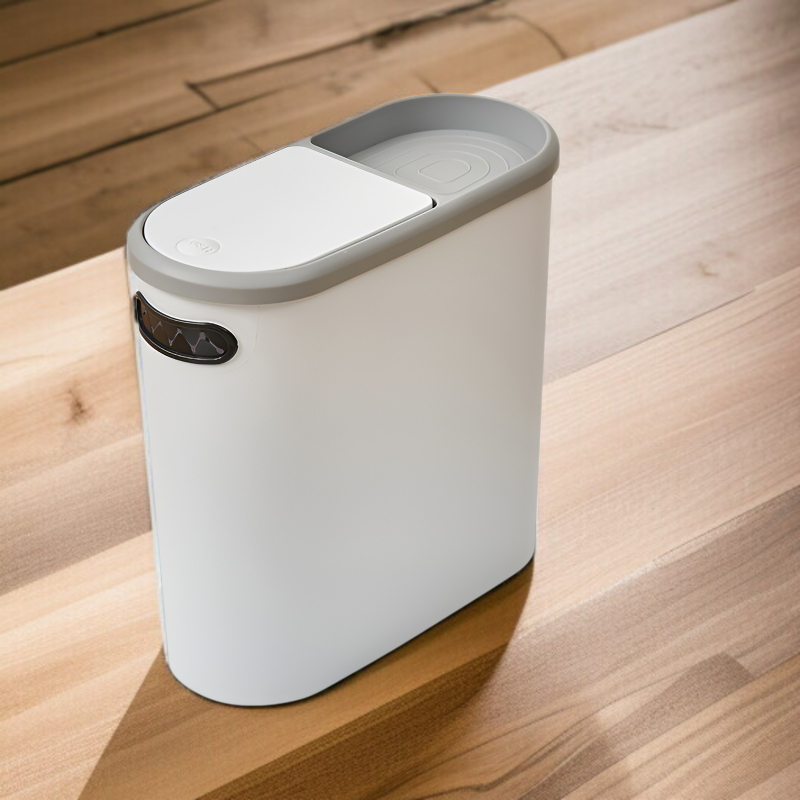 クリエイティブゴミ箱 家庭用トイレゴミ箱 リビングルーム キッチンゴミ箱 バスルーム 隙間ゴミ箱 蓋付き プッシュ式ゴミ箱