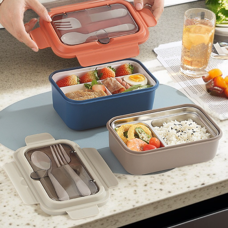 chauffable au micro-ondes, avec fourchette et cuillère