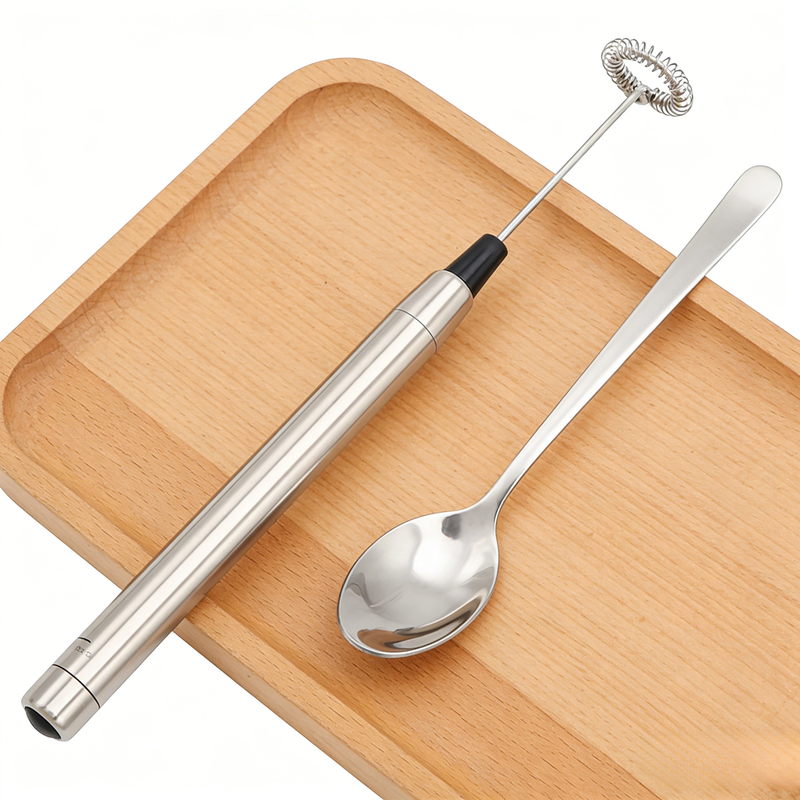 Mini Handheld Electric Milk Frother, Coffee Mixer, Egg Stirrer with Stand