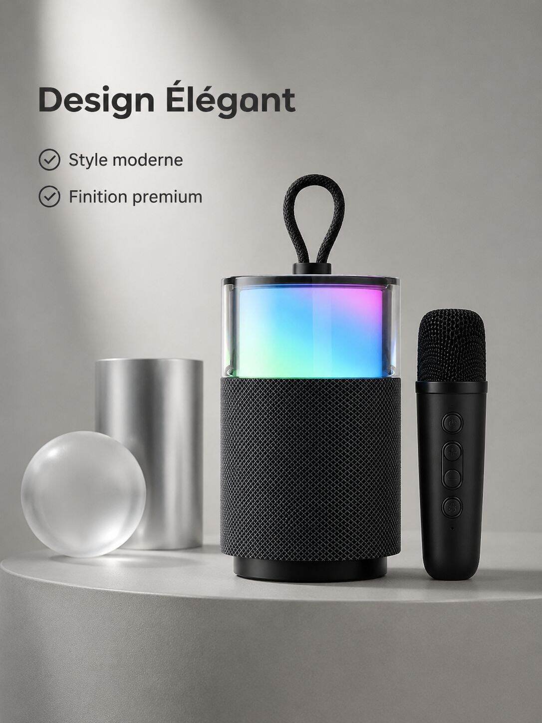 Enceinte Bluetooth Karaoké Aurore