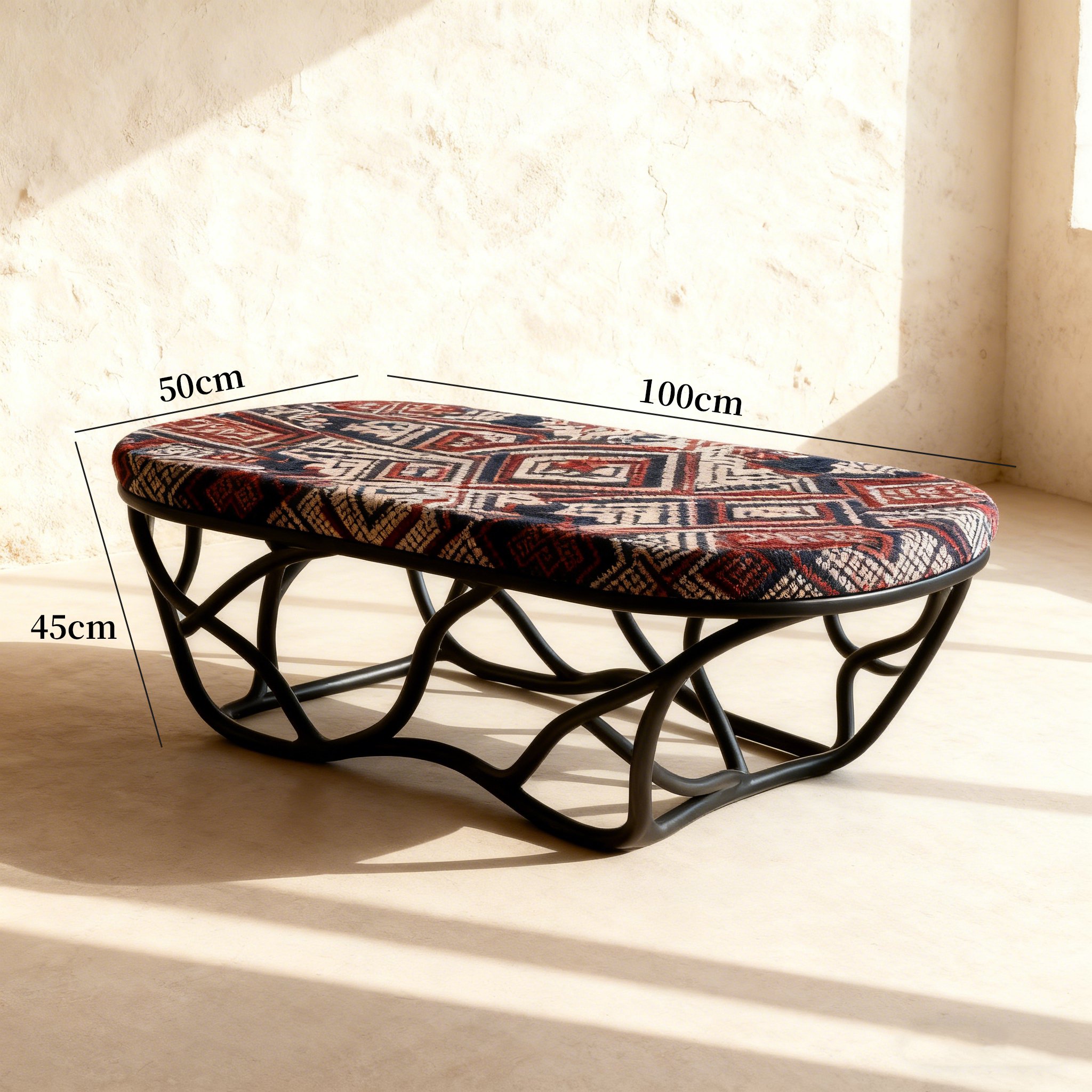 감각적인 디자인의 티 테이블 상판 디테일