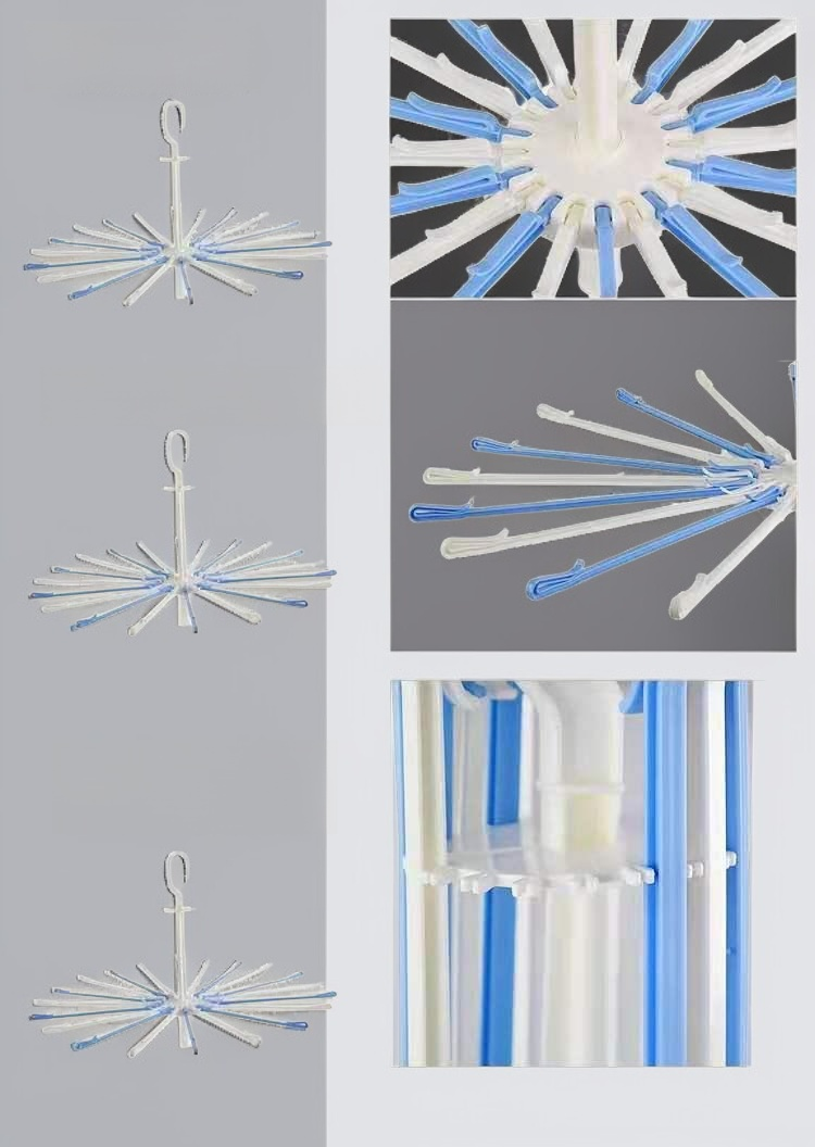 多功能夾式毛巾架收納展示