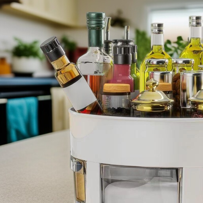 Multi-functional Rotatable Spice Storage Box