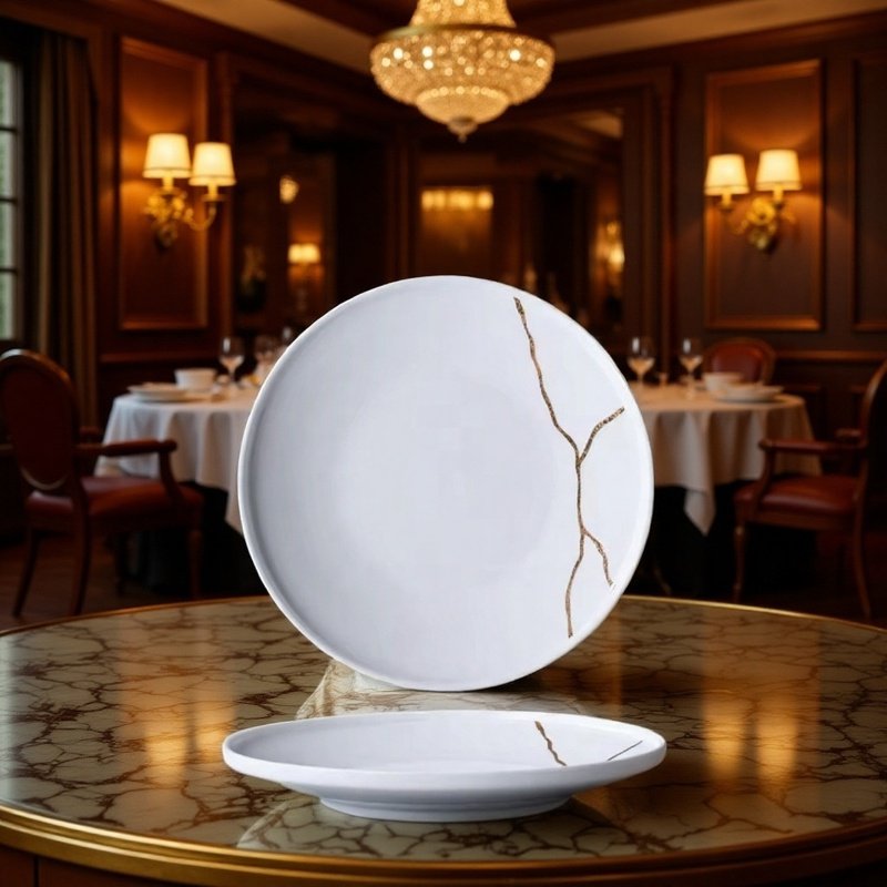 現代白色陶瓷杯碟套裝