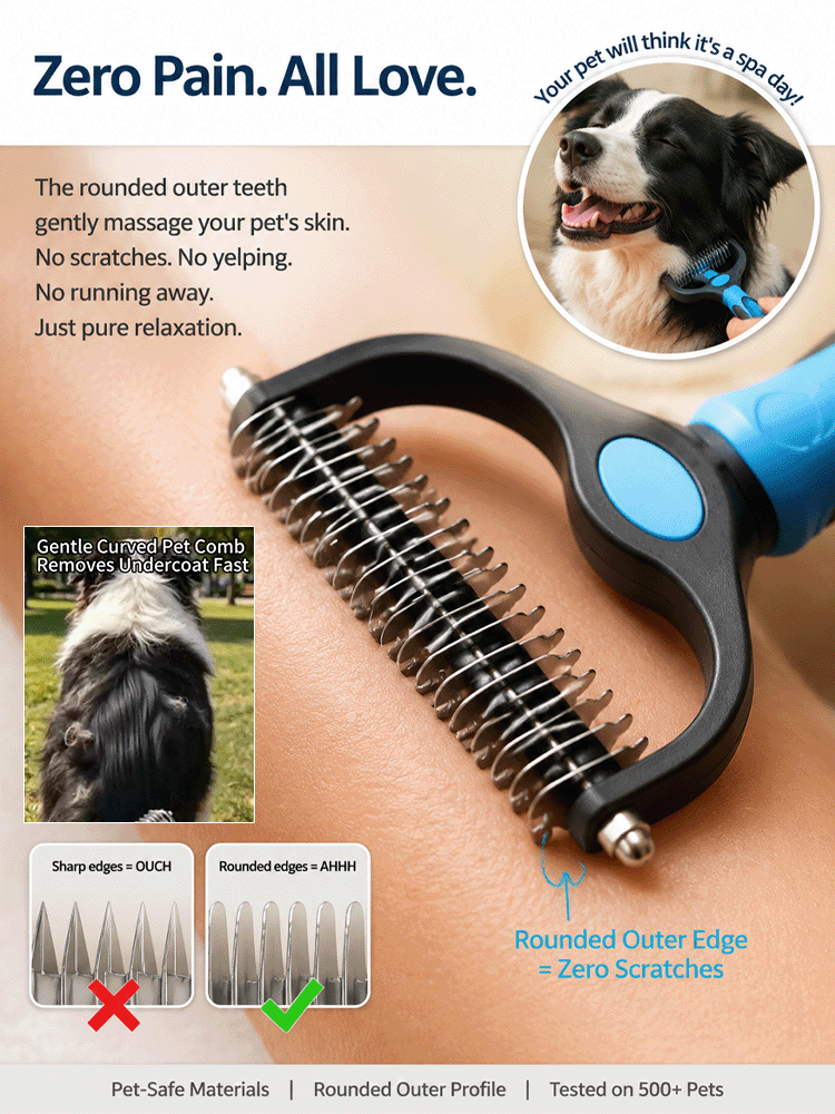  Give Your Pet the Gift of Gentle Grooming--PetSmooth™ Brush 