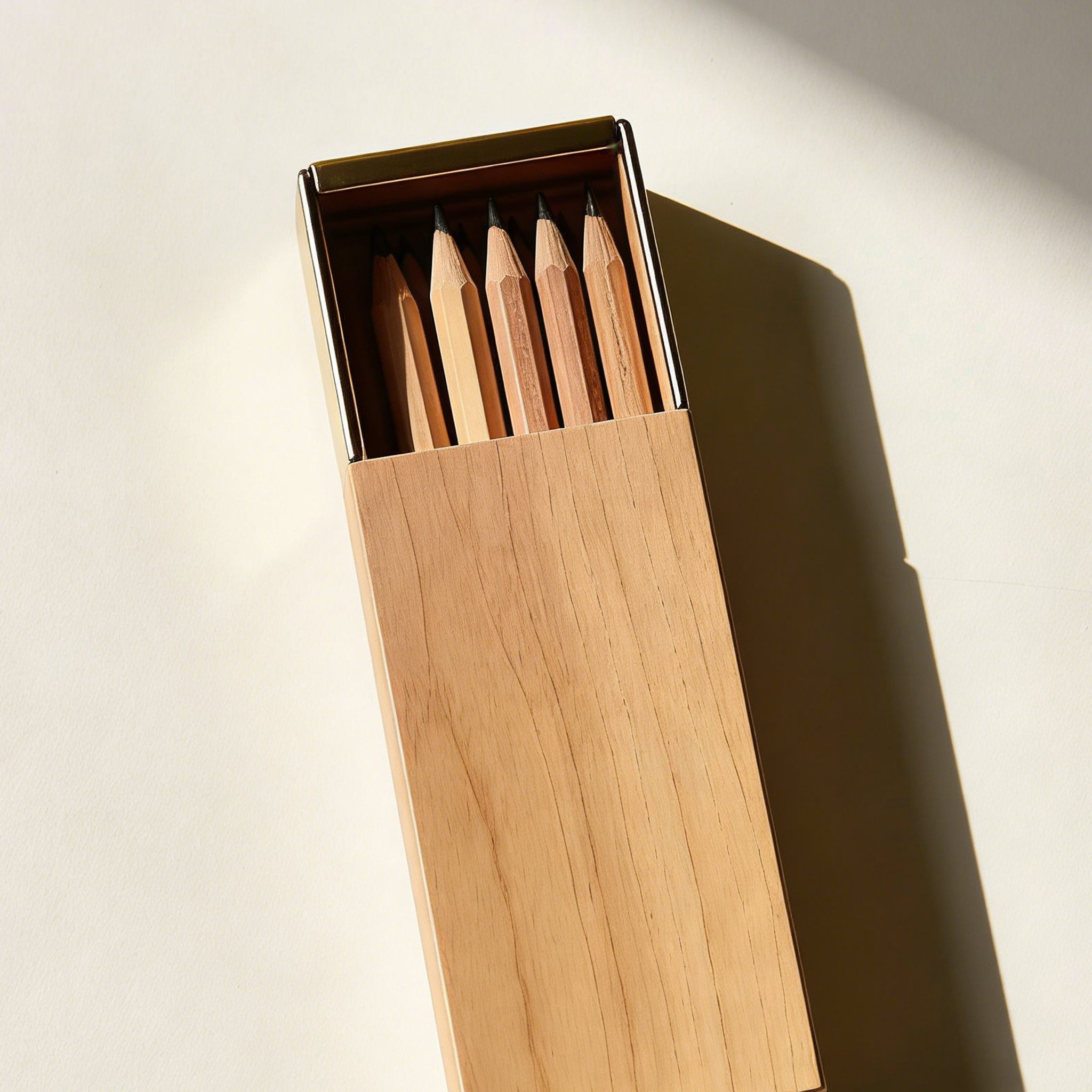 高品質鉛筆が並んだ様子