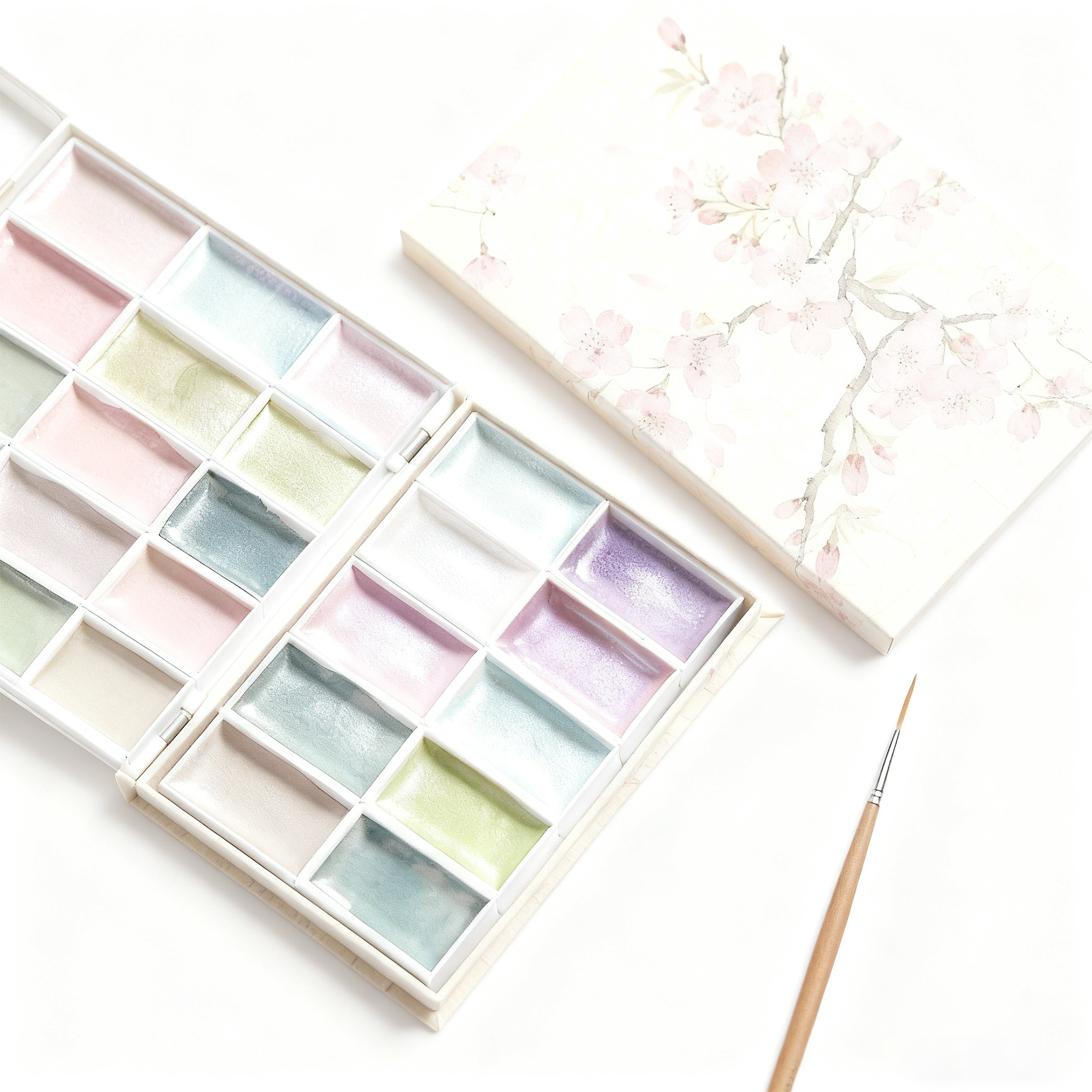 持ち運び便利な水彩絵具セット