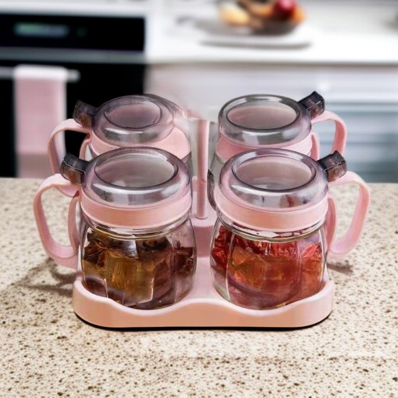 Premium Glass Salt Shaker Household Seasoning Container