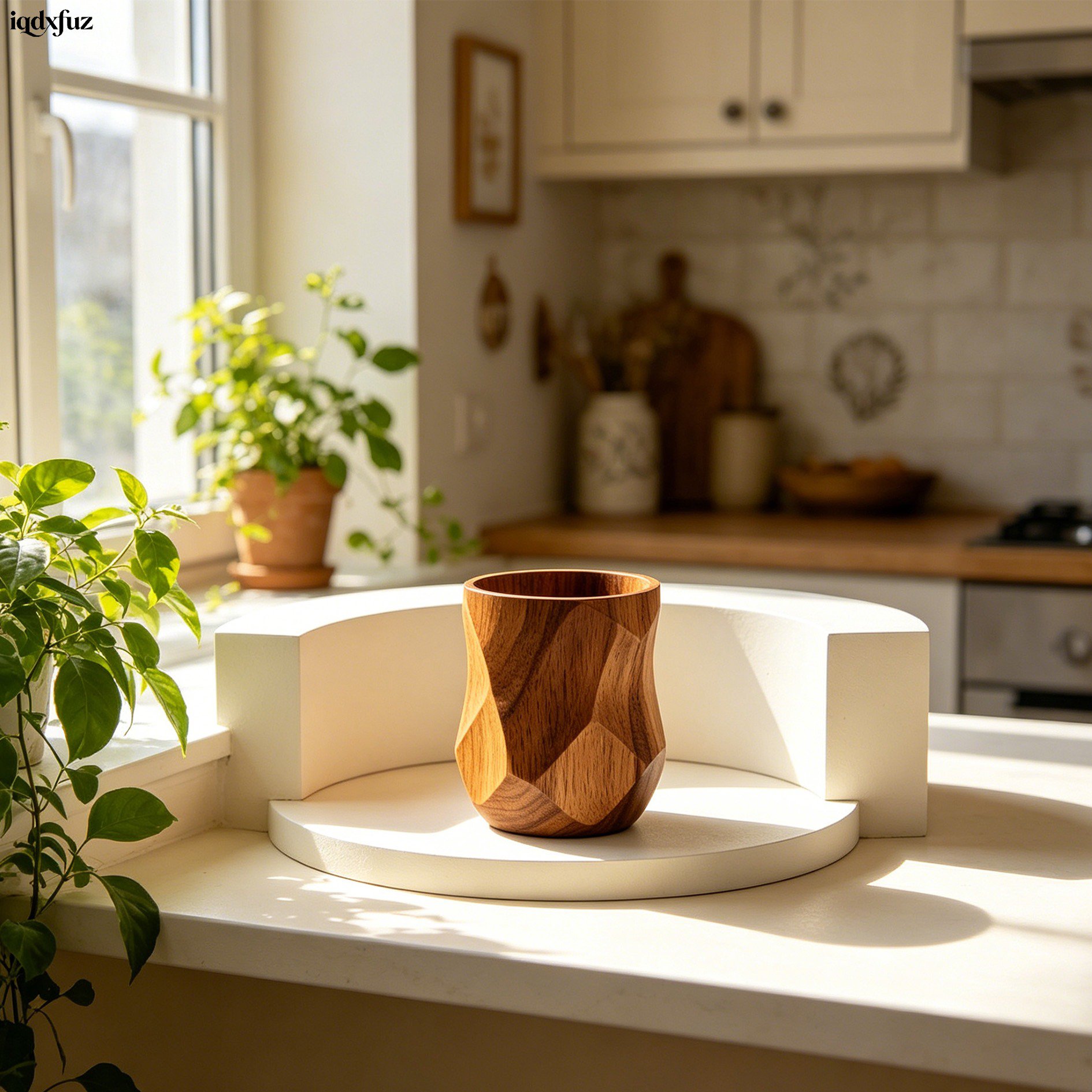 Solid wood mouthwash cups (10 pieces)