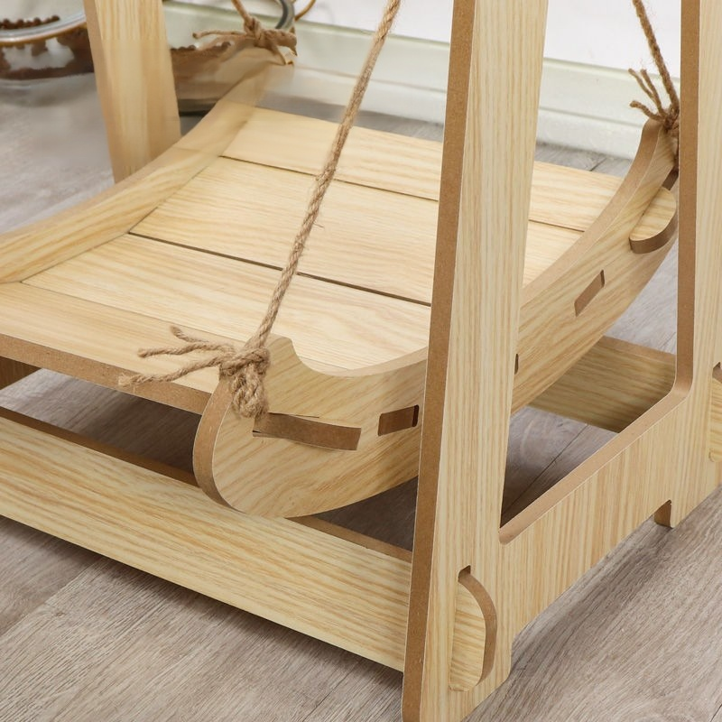 Wooden Rocking Bed for Cats