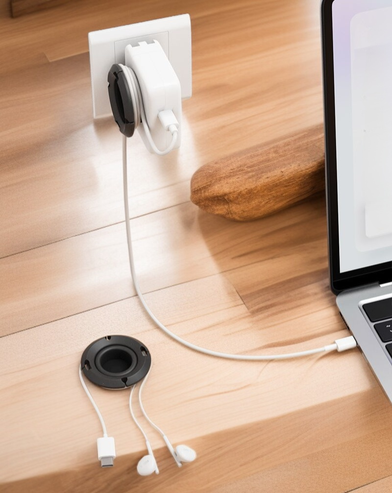 Kabelsalat vermeiden mit Datenkabel-Wickler