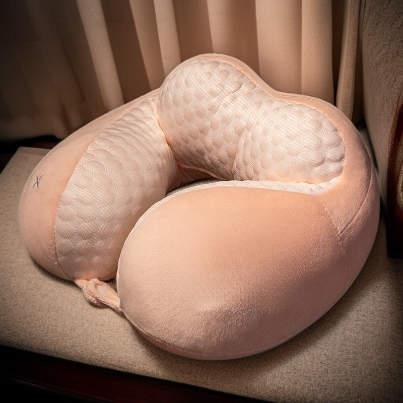 U字型ネックピロー 首・肩サポート 大人用 首椎サポート 飛行機用枕