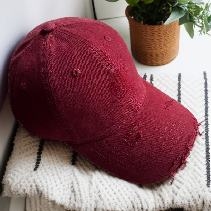 작은 얼굴 연출 빈티지 아메리칸 소프트 챙 모자 봄여름 신상품