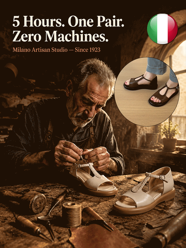 Niche Woven Buckle Strap Roman Sandals