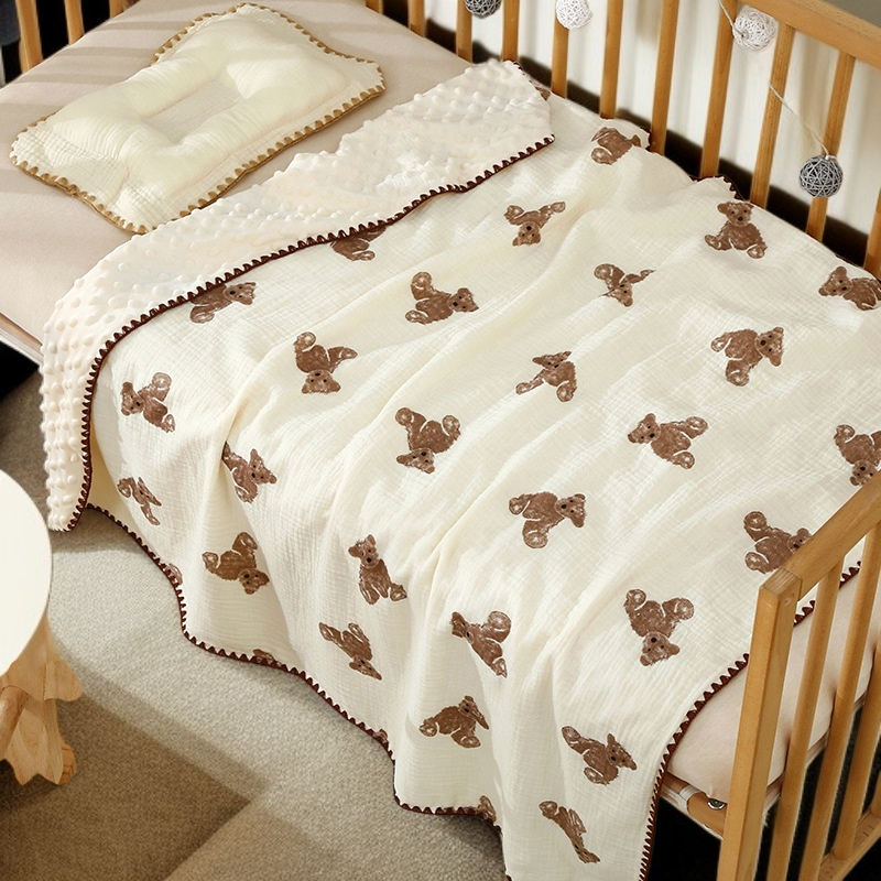 純棉紗布薄款嬰兒專用蓋毯