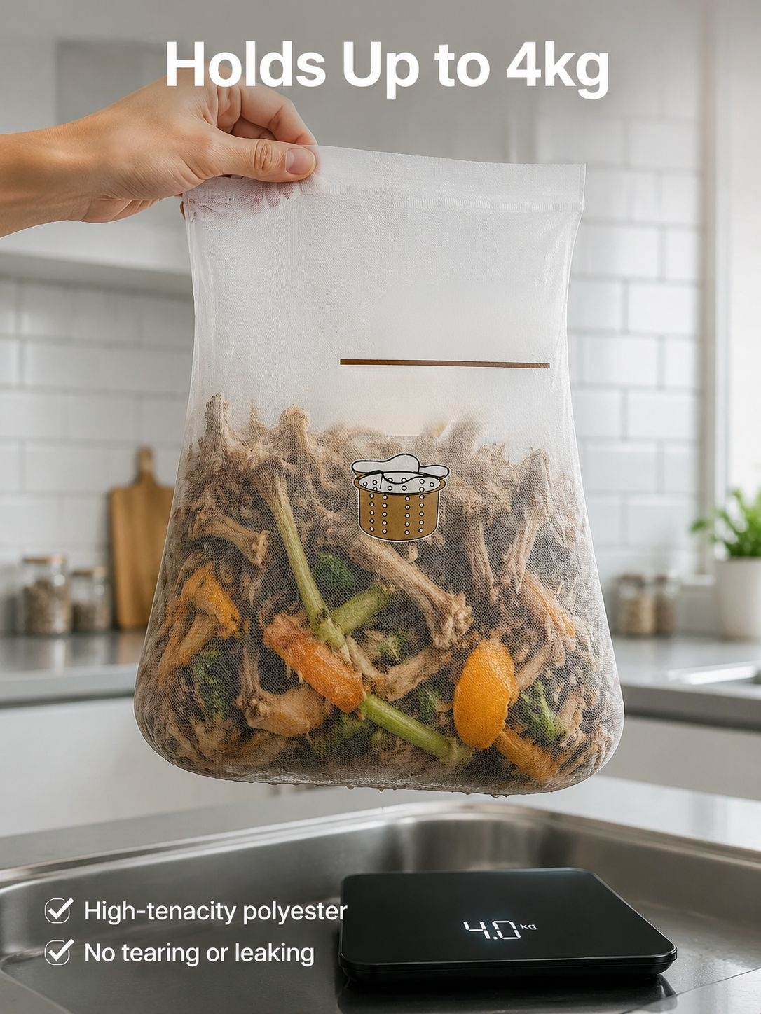 Food waste catcher basket replacement for kitchen sink