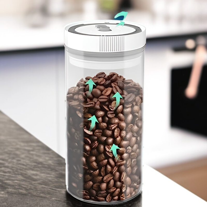 Recipiente plástico para guardar harina