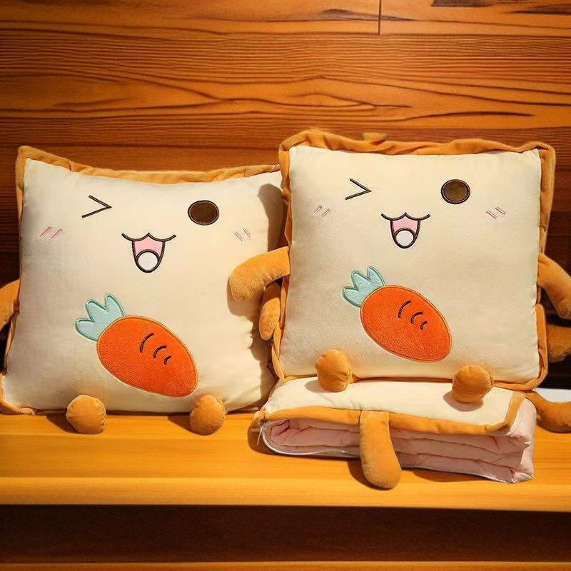 Multifunctional pillow quilt for home and office