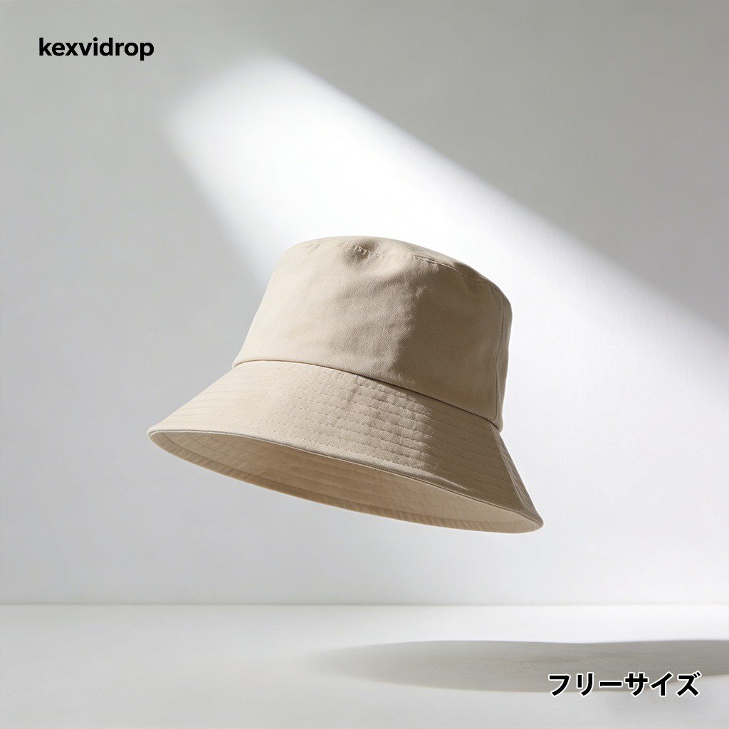 日よけに最適な漁師の帽子着用イメージ