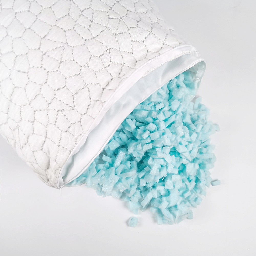 低反発記憶フォームネックピロー 通気性冷感竹繊維枕