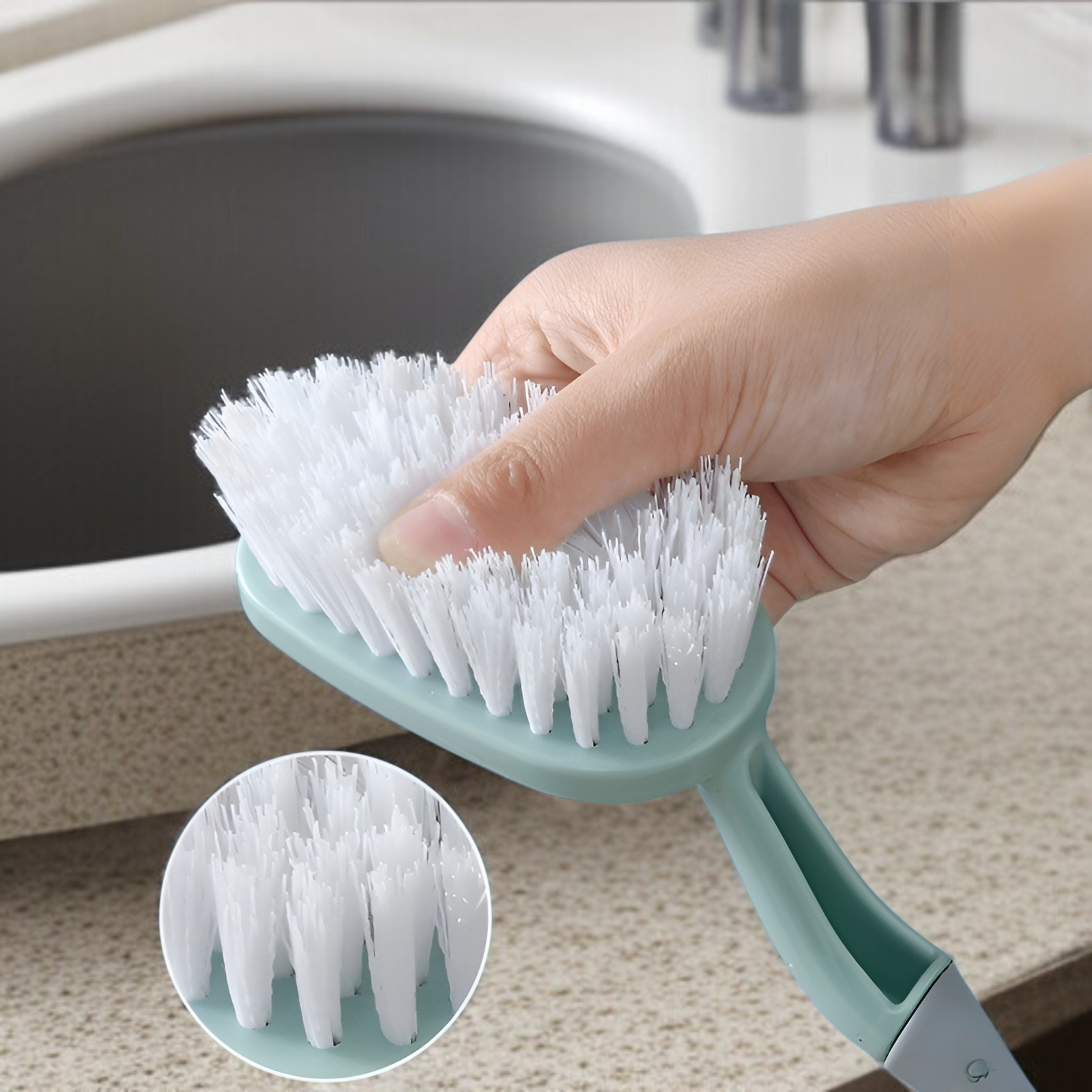 床ブラシ トイレ トイレ 多機能 除染 掃除 ブラシ 浴室 タイル 壁 浴槽 死角なし 床ブラシ