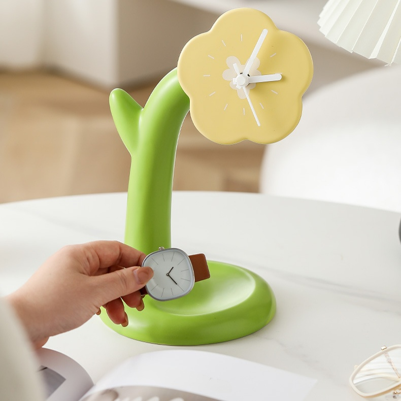 Reloj de mesa de entrada estilo moderno y lujoso, adorno decorativo para el hogar