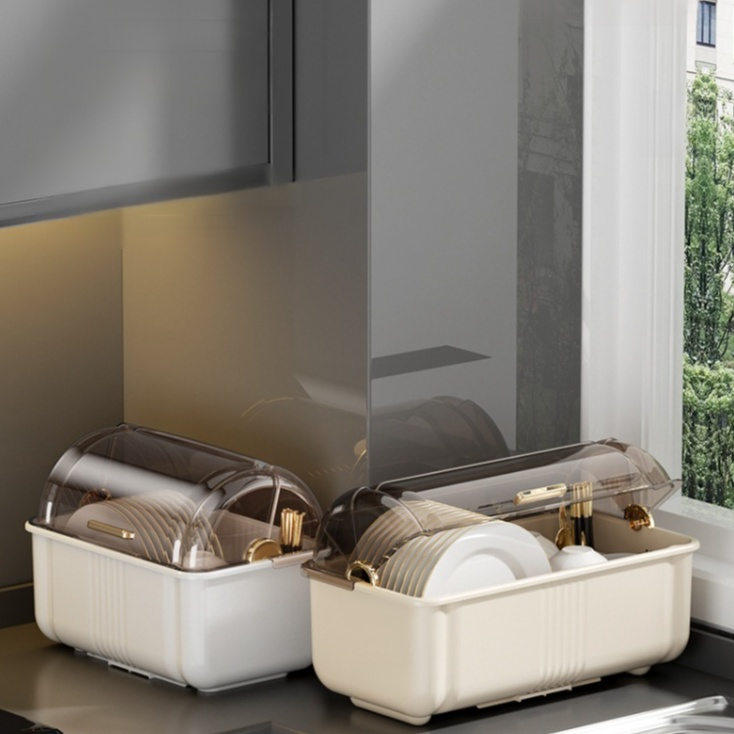キッチン多機能食器収納ボックス