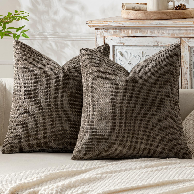 Oreiller en chenille