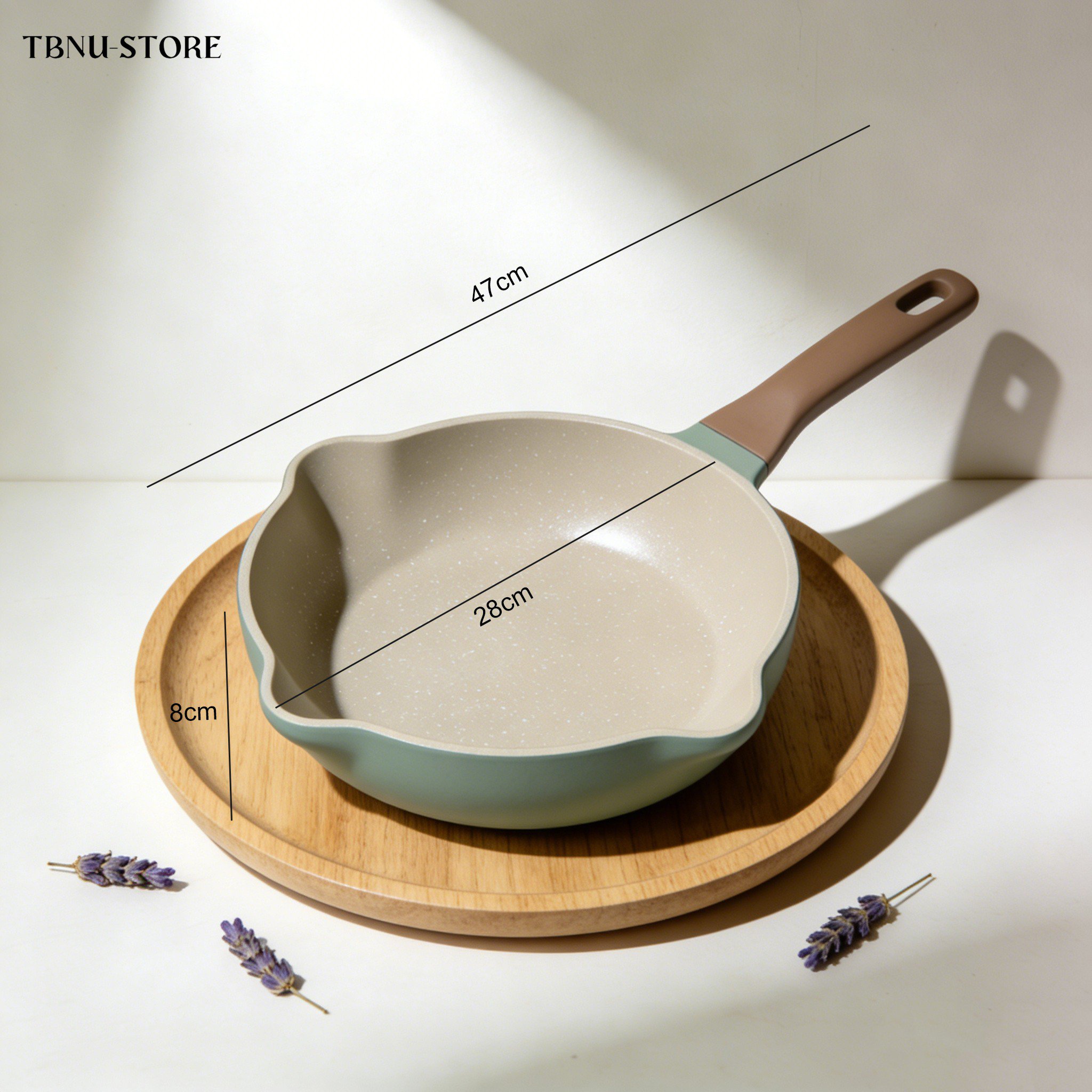 กระทะทอดเคลือบเซรามิกไม่ติดกระทะ