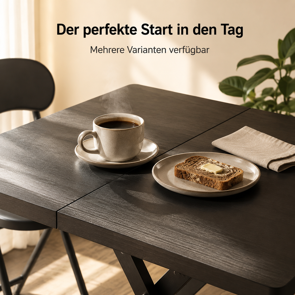 Klappbarer rechteckiger Esstisch