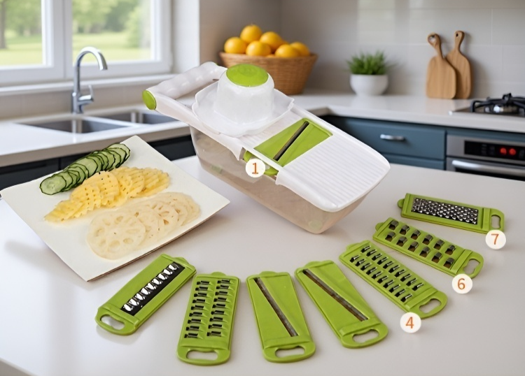 千切り機能付き野菜カッター