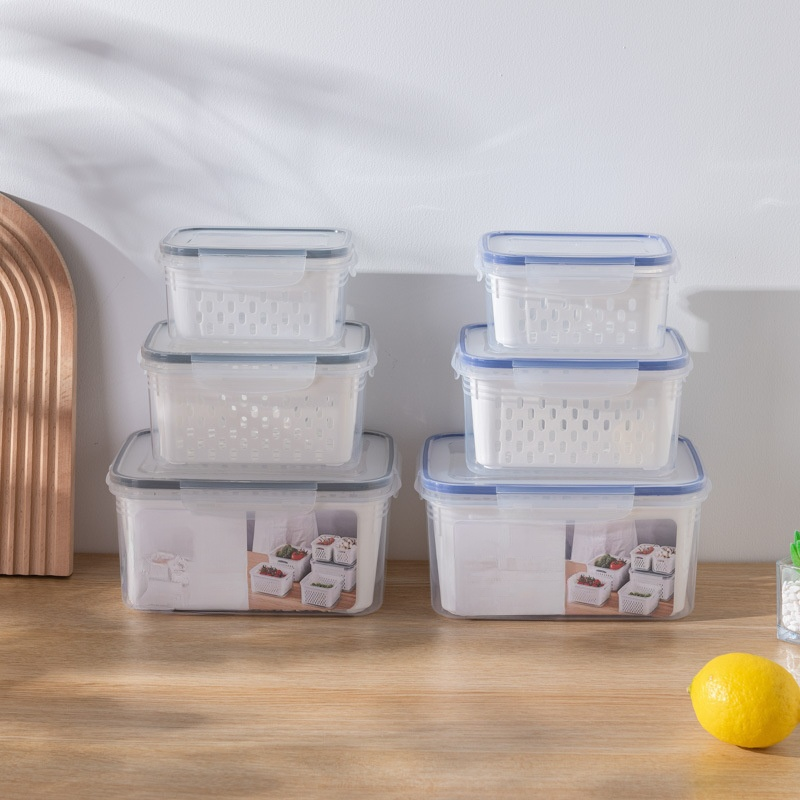 Caja de conservación de plástico transparente