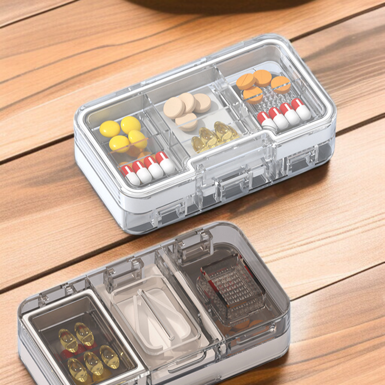 ดีไซน์กล่องตัดยาและบดยา