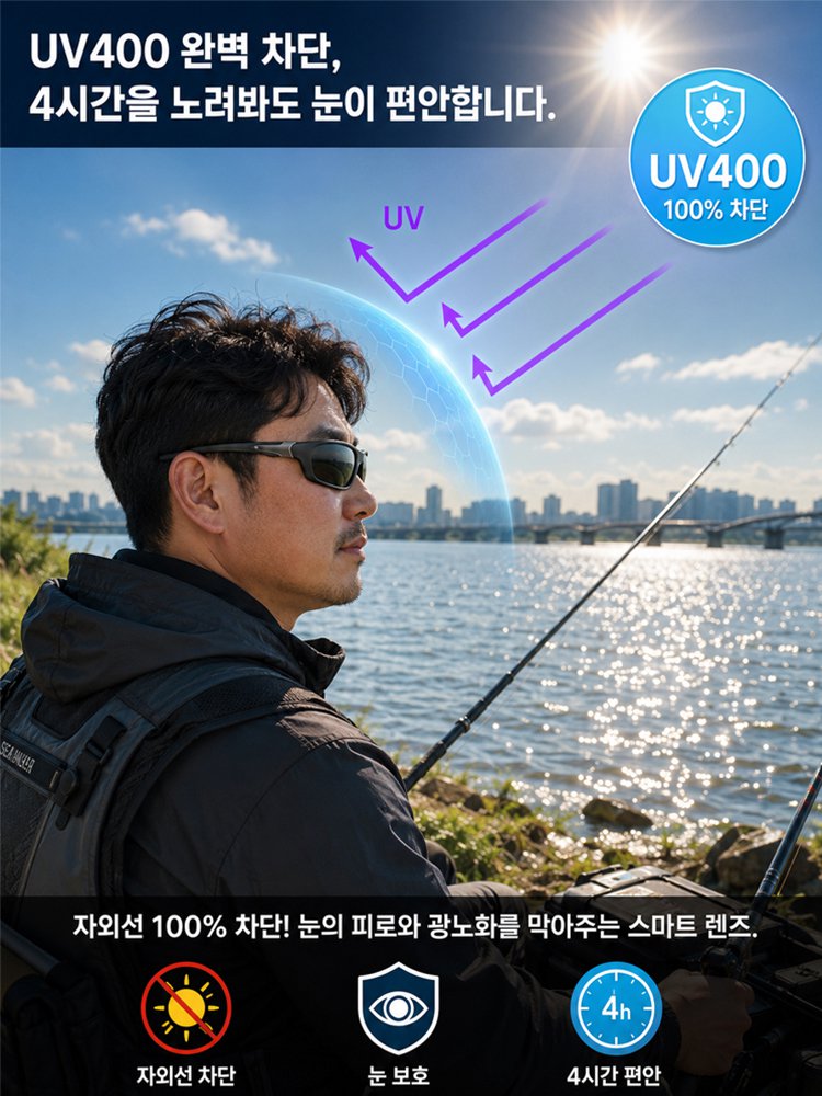 【대물도 한눈에】선명한 편광 낚시안경