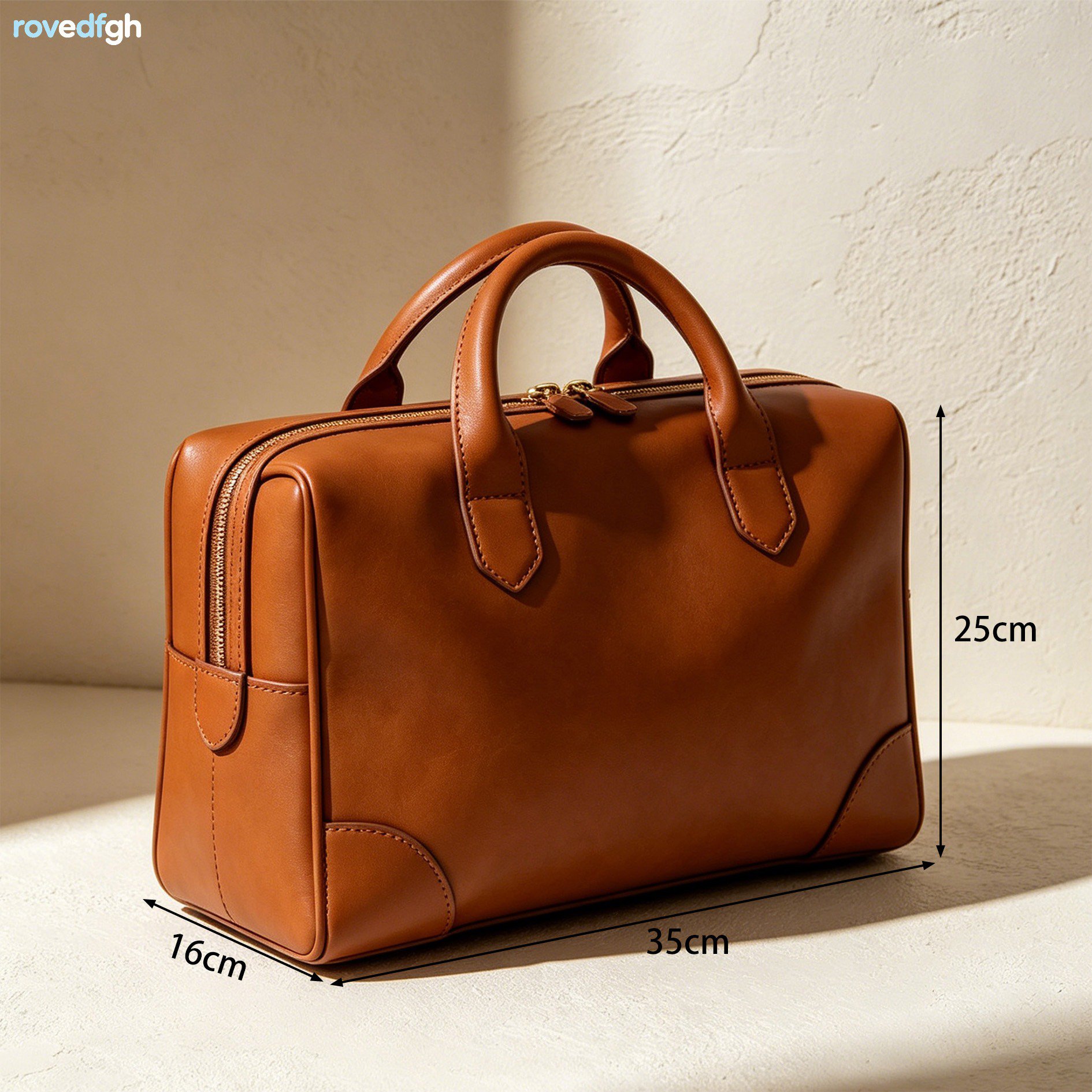 여행용 빈티지 가죽 바퀴 가방 내부 수납공간