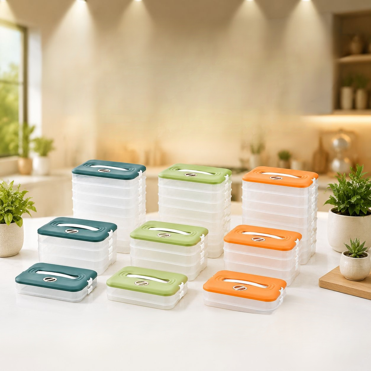 Home Sealed Freezer Food Storage Box for Rapid Freezing