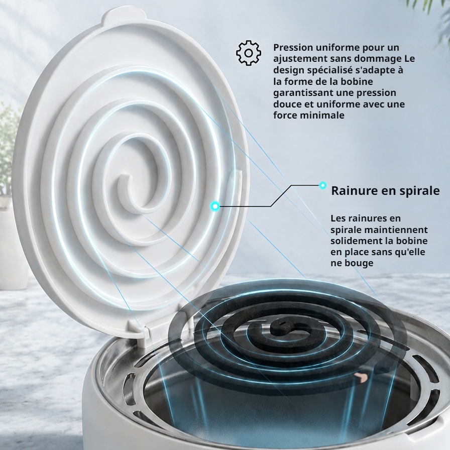 Boîte à spirale anti-moustique multifonctionnelle