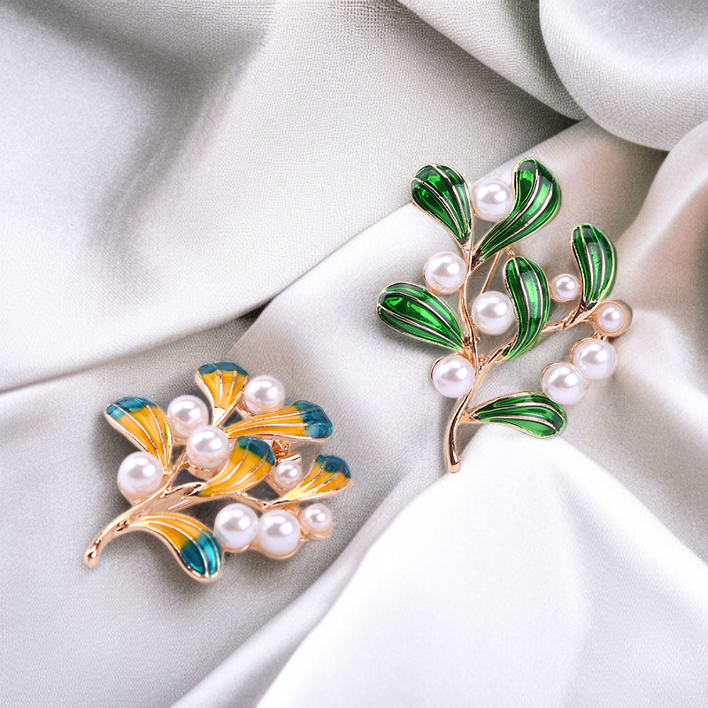 植物油ブローチ