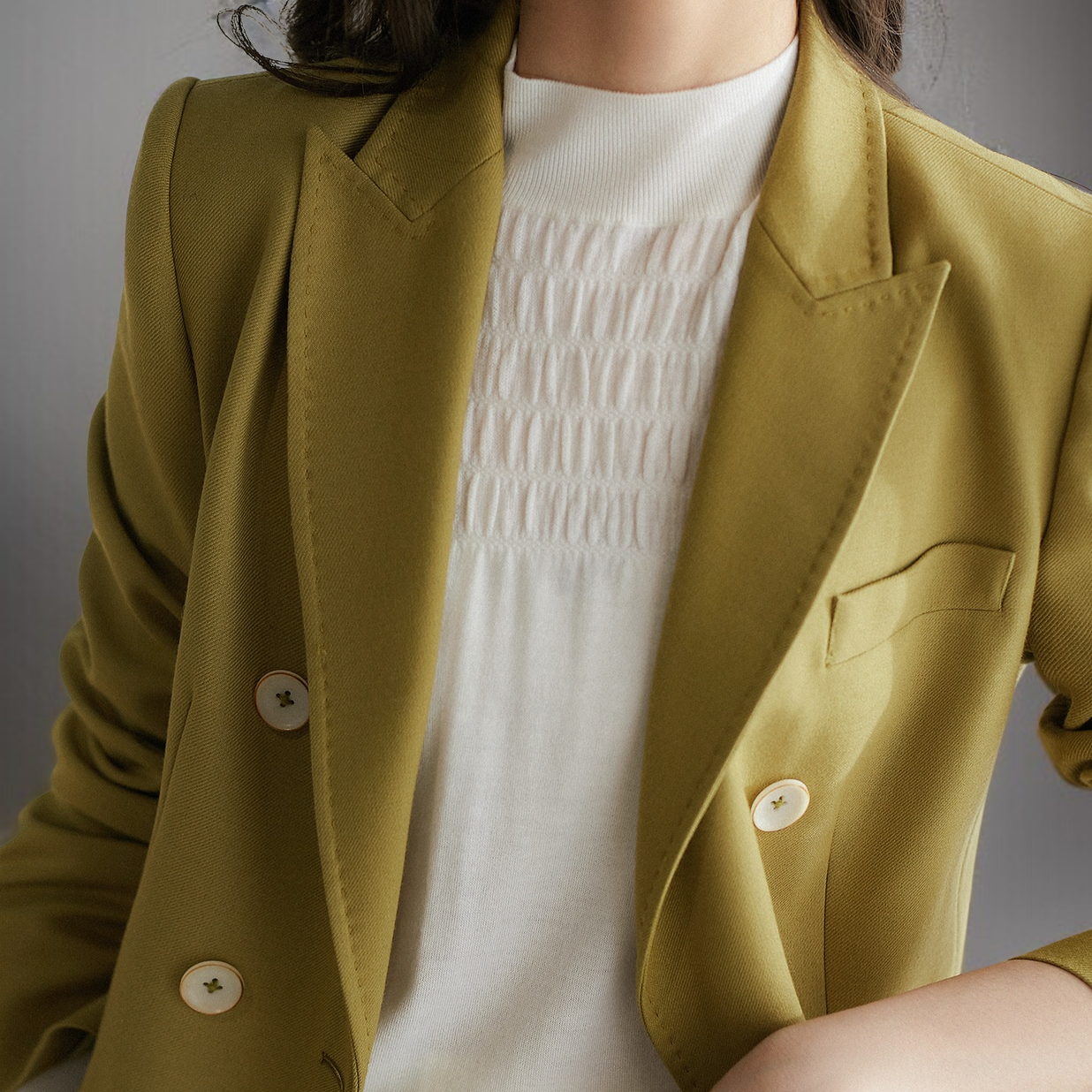 이너 여자 긴팔 니트 톱 폴라 엘레강스 니트