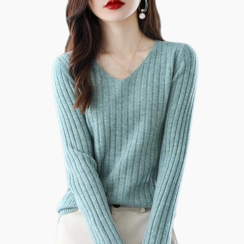 여성 캐시미어 긴팔 니트 스웨터 보들보들 니트 이너 니트 레깅스 추동 풀오버 니트 스웨터