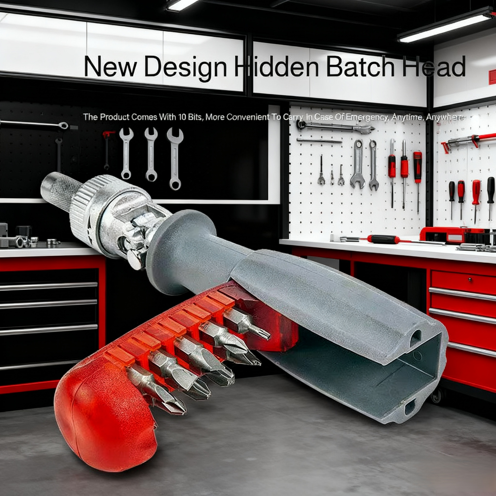 Multifunctional 10-Piece Ratchet Screwdriver Kit full set