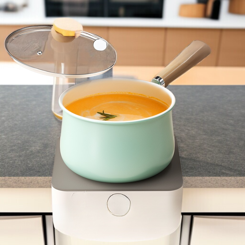 가정용 무접착 우유냄비 양면 무접착 비주얼 라면냄비