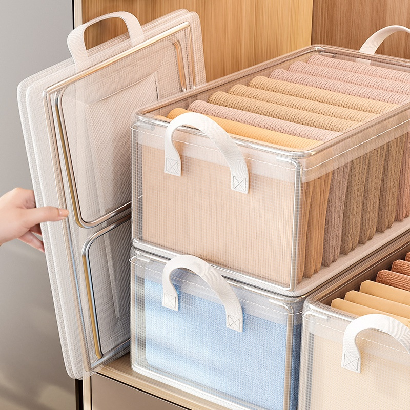 Drawer-Type Transparent Clothing Organizer Wardrobe Storage Box